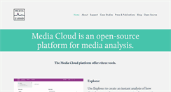 Desktop Screenshot of mediacloud.org