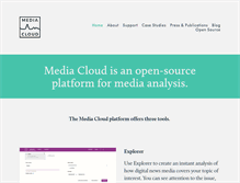 Tablet Screenshot of mediacloud.org